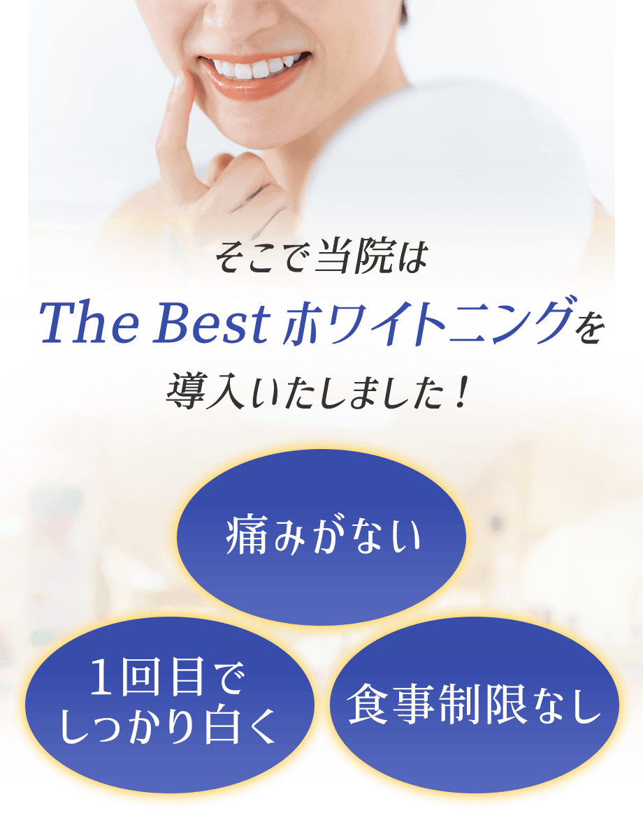 最新ホワイトニング治療　TheBestホワイトニング